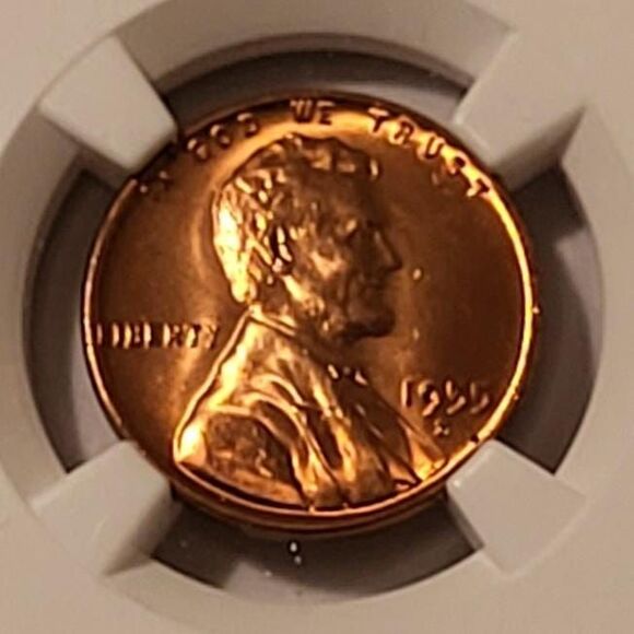 1955 S Lincoln Wheat Cent MS65 RED NGC - Picture 3 of 4
